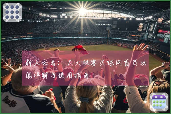 新人必看：五大联赛买球网首页功能详解与使用指南